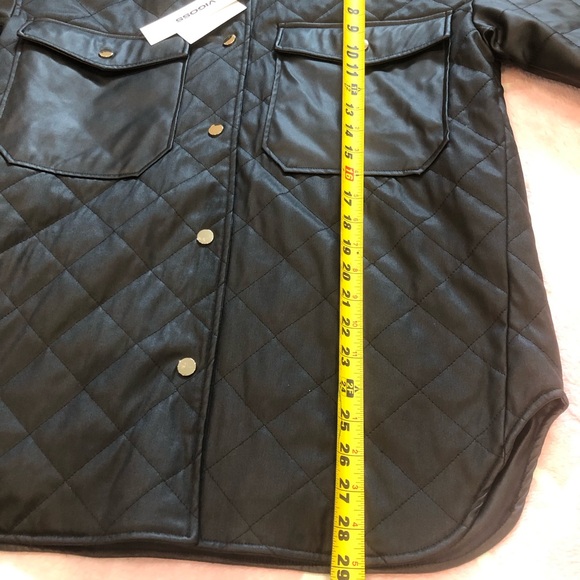 VIGOSS WOMEN’s FAUX LEATHER QUILTED JACKET SIZE M - Picture 7 of 10